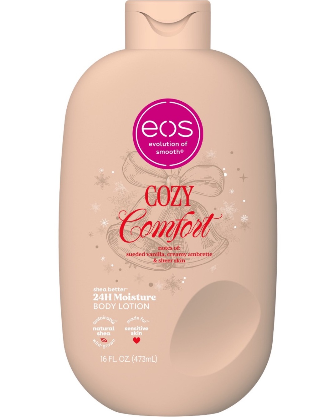Eos 2026 holiday cozy comfort full size body lotion